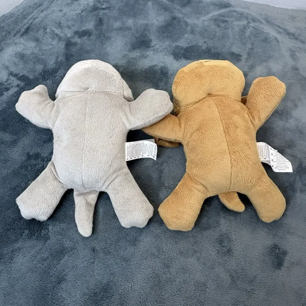 Melissa And Doug Kitty Cat Gray & Tan Puppy Dog Plush Embroidered Eyes 8